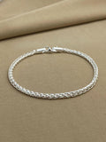 925 silver keel bracelet Cuban chain
