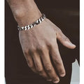 Silver Cuban Chain Bracelet