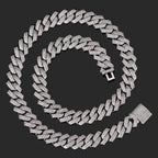 Iced Out Rhombus Cuban Link Necklace