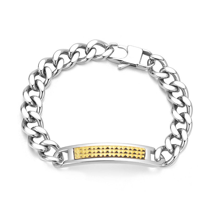 Mens Cuban Chain Bracelet