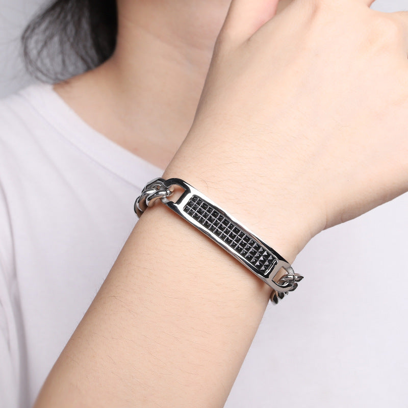 Mens Cuban Chain Bracelet