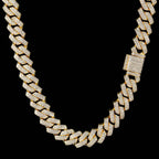 Iced Out Rhombus Cuban Link Necklace