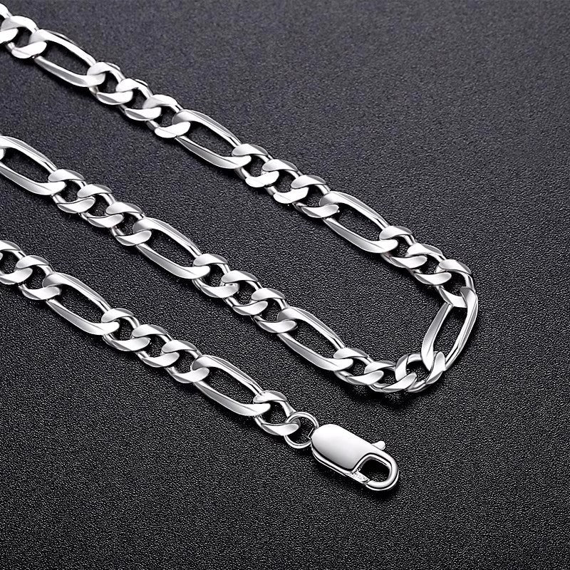 Titanium Steel Cuban Chain Necklace Unisex Plain Hip-Hop Style