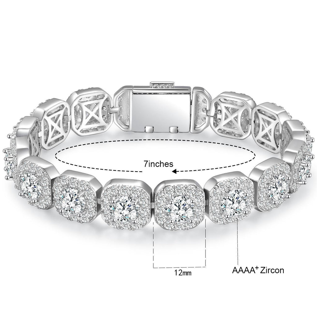 Iced Out Cuban Tennis Bracelet
