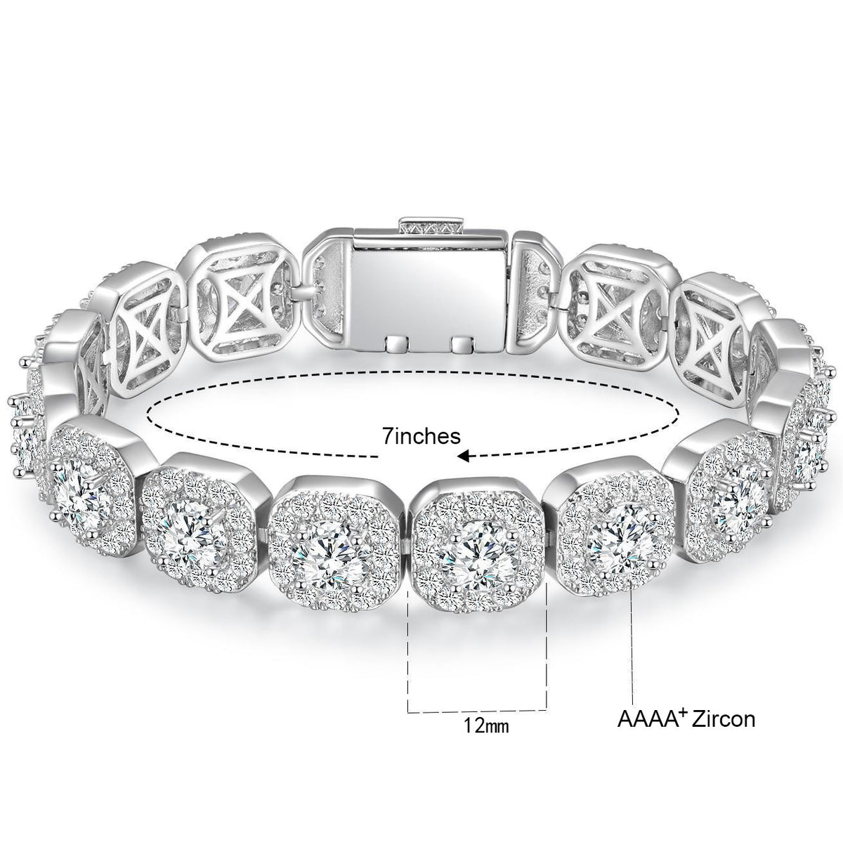Iced Out Cuban Tennis Bracelet
