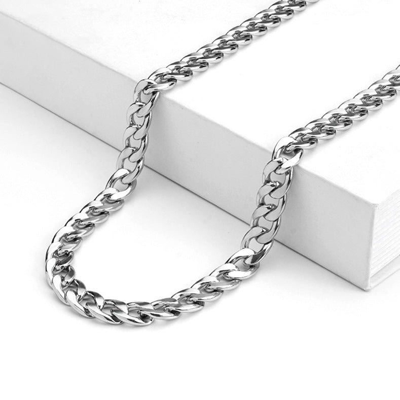 Titanium steel Cuban necklace