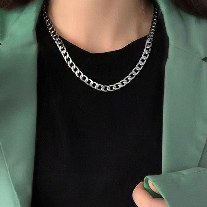 Titanium steel Cuban necklace