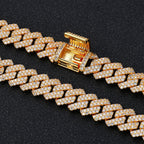 Iced Out Rhombus Cuban Link Necklace