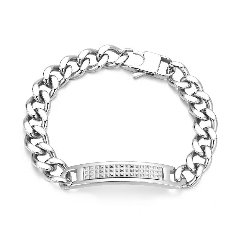 Mens Cuban Chain Bracelet