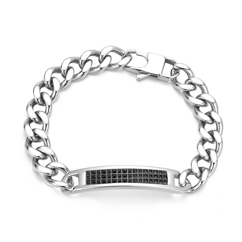 Mens Cuban Chain Bracelet