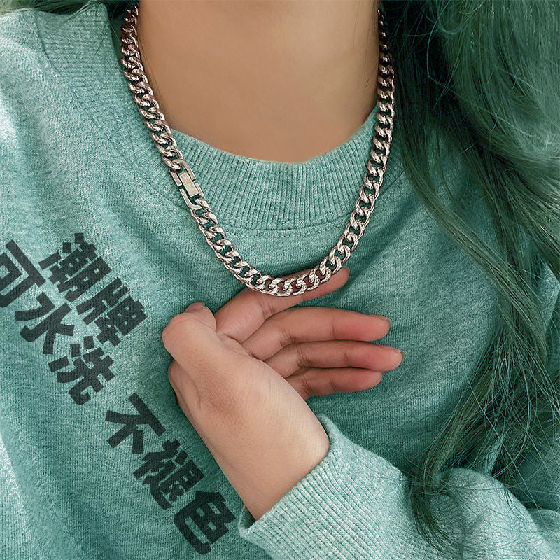 Titanium steel Cuban necklace