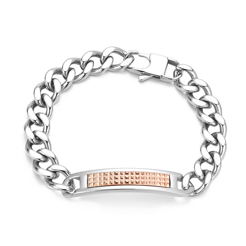 Mens Cuban Chain Bracelet