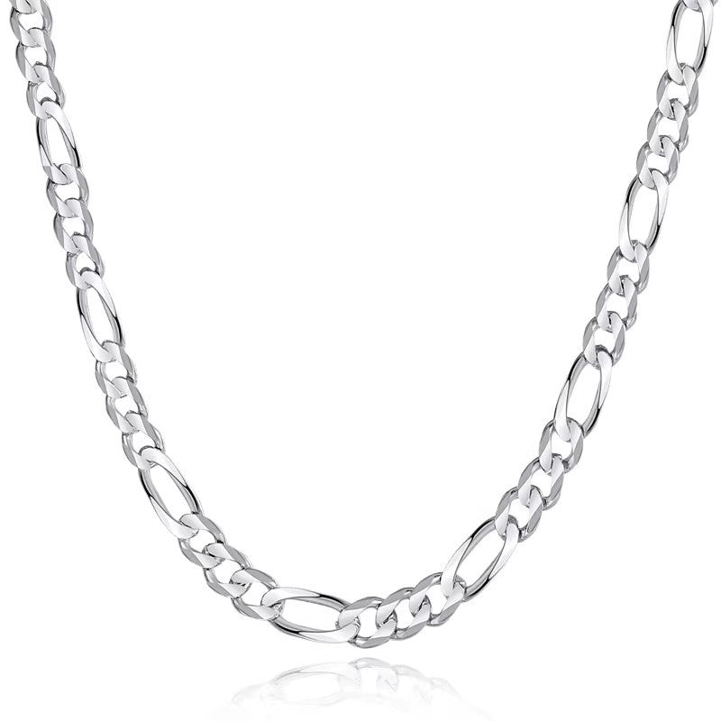 Titanium Steel Cuban Chain Necklace Unisex Plain Hip-Hop Style